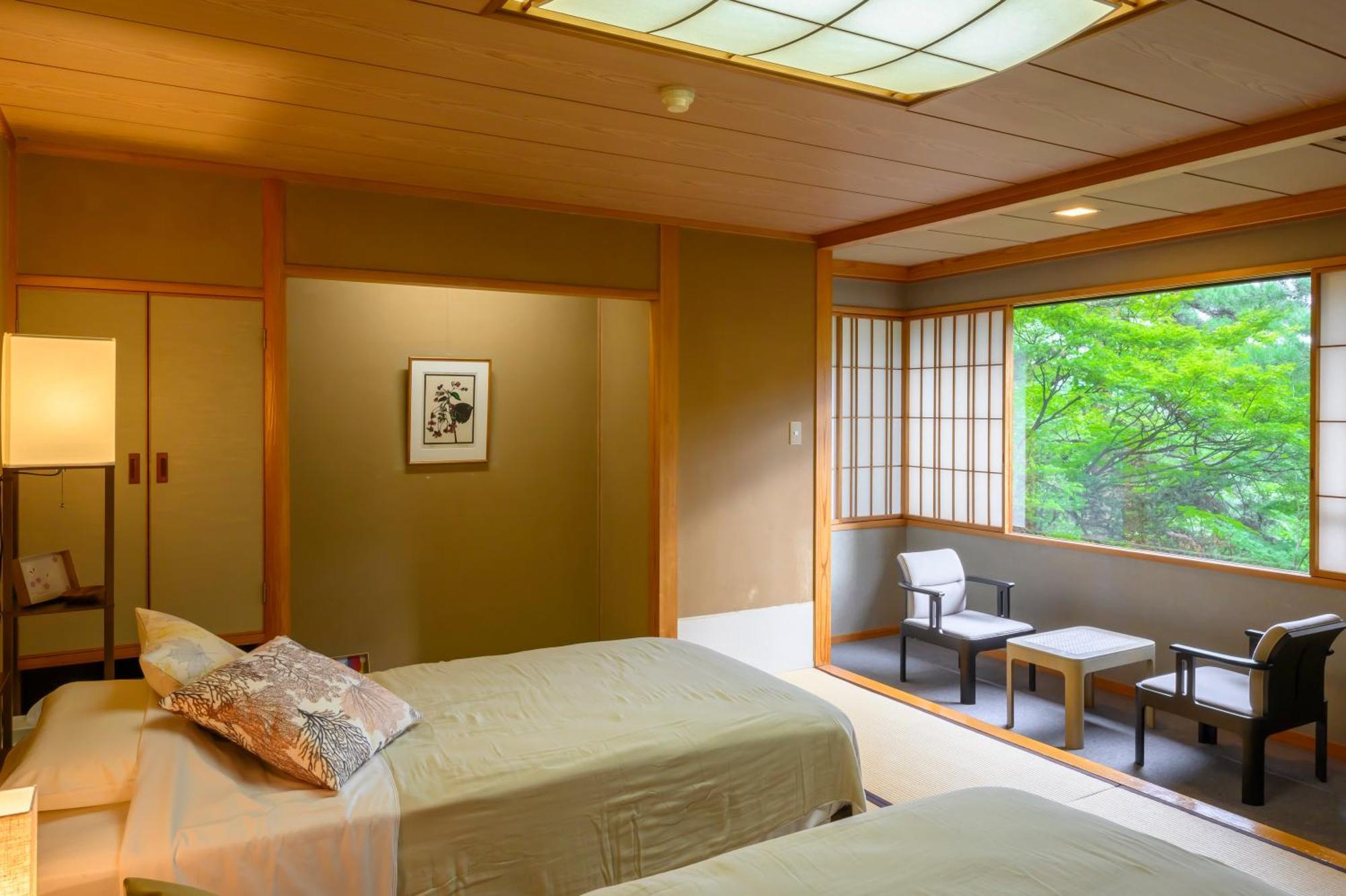 Senkeien Tsukioka Hotel Kaminoyama Exteriör bild