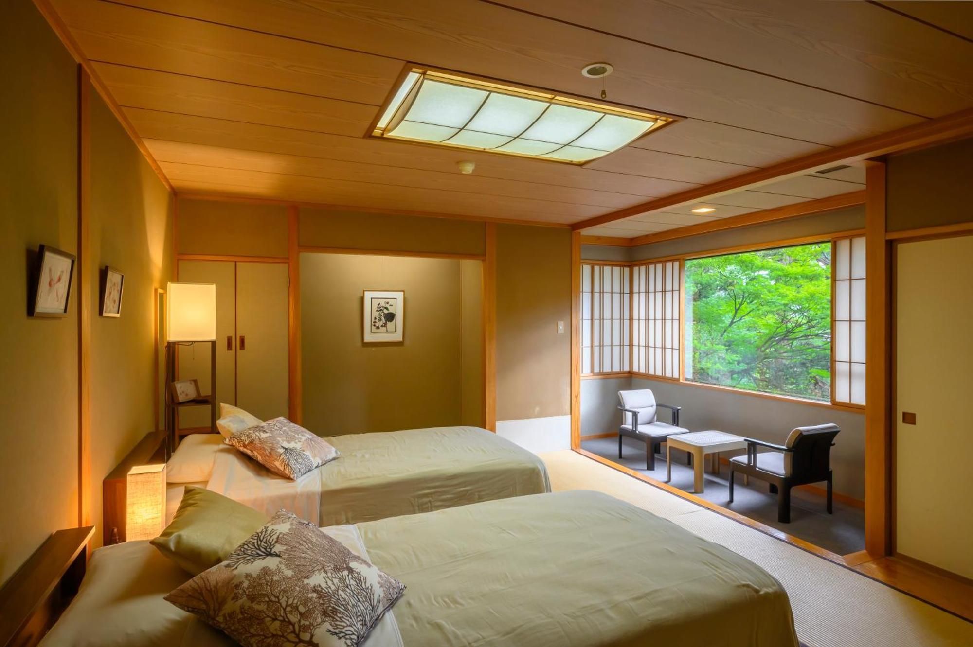 Senkeien Tsukioka Hotel Kaminoyama Exteriör bild